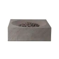 Orren Ellis Bombay 15" H x 36" W Concrete Fire Pit Table