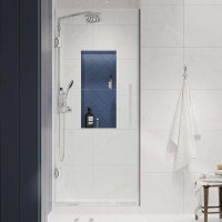 Ove Decors OVE Decors Endless TP0100200 Tampa-Pro, Alcove Frameless Hinge Shower Door, 24 1/16 To 24 11/16 In. W X 72 In