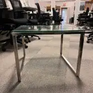 Glass Coffee Table Pre-Owned Dimensions: 24D x 24W x 18H *Note – This item ships only within Souther...
