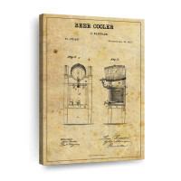 Williston Forge Beer Cooler Patent Canvas Print