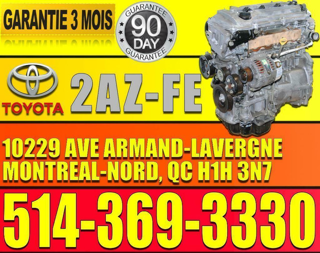 Moteur Toyota RAV4 AWD 4X4 2.4 2002 2003 2004 2005 2006 2007 2008, RAV-4 Engine in Engine & Engine Parts in City of Montréal - Image 3