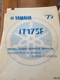 1979 Yamaha IT175 IT175F Model Guide