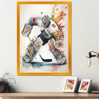 Design Art Hockey Hockey II - Reproduction de photo sur toile