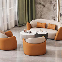 MIGETY 4 - Piece Faux Leather Reception Set