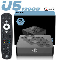 BuzzTV U5 32-128GB Internal Hard Drive OTT Android 4K HD Streaming Media Internet TV Box BuzzTV5 App Replacement XRS4900
