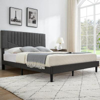 Ebern Designs Bed Frame Upholstered Platform With Headboard