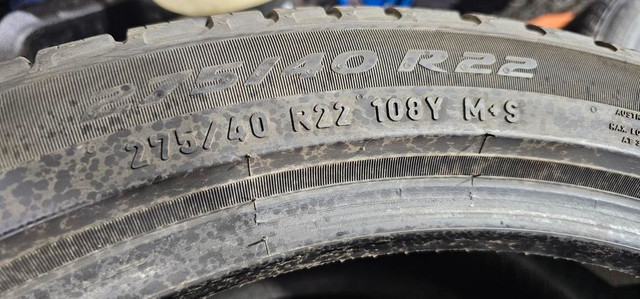 275/40/22 4 pneus été pirelli bonne état in Tires & Rims in Greater Montréal - Image 4