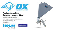 OX Professional 8L Square Texture Hopper Gun