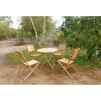 ZEW Inc Modena Solid Wood Bistro Table