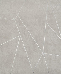 York Wallcoverings NW3503 Modern Metals Nazca Wallpaper Light Grey/Silver