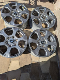BRAND NEW  TAKE OFFS    FACTORY OEM  FORD BRONCO  17  INCH ALLOY WHEEL SET OF     FOUR WITH SENSORS.