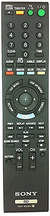 RMT-B102A REMPLACE RMT-B107A RMT-B112A RMT-B119A RMT-B108P RMT-B105A SONY TV Blu-Ray DVD Player Remote Control