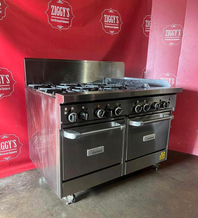 48” garland 6 burner , flat top griddle and ovens all for only $3995 ! Can ship anywhere in Industrial Kitchen Supplies