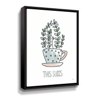 ArtWall A Plants Life V Gallery Wrapped Floater-Framed Canvas