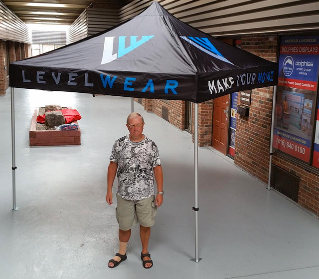 2 DAYS PRODUCTION Custom Printed Pop Up TENT Heavy Duty Frames Advertising FLAGS + Full Color Canopy Graphics Trade Show in Other Business & Industrial in Ontario - Image 3
