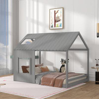 Isabelle & Max™ Arcata Full Size House Bed With Roof And Window