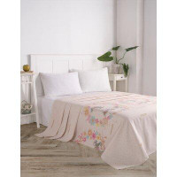 East Urban Home Claar Pique Blanket Set with 2 Pillows