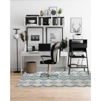KAVKA DESIGNS Rafe Green Office Mat By Kavka Designs Straight Rectangular Chair Mat