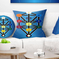 Made in Canada - The Twillery Co. Corwin Abstract Cabala Jewish Symbols Pillow