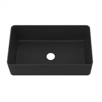 VOGRANITE 33 inch Apron Front Undermount Kitchen Sink (Single Bowl) - 33x19 x 9 - Available in 5 colors - Neustadt GS