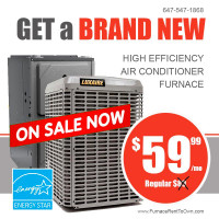 High Efficiency Air Conditioner - Furnace - FREE INSTALLATION - LIFETIME WARRANTY  $0 DOWN