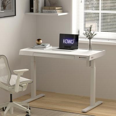 Inbox Zero Height Adjuestable Standing Desk With Drawer in Desks