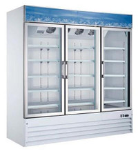 80 3 Door Swing Glass Door Freezer with 52.3 Cu.Ft