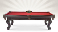 BRAND NEW MAJESTIC MAHOGANY  POOL TABLE INSTALLED WITH ACCESSORIES