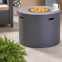 Latitude Run® Caelan 24.5" H x 31.1" W Concrete Propane Outdoor Fire Pit Table