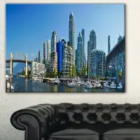 Made in Canada - East Urban Home 'Beautiful View of Vancouver' Graphic Art Print on Canvas