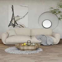 Crafts Design Trade 110.24" White 100% Polyester Modular Sofa
