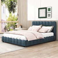 Latitude Run® Queen Upholstered Platform Bed with LED Headboard and USB