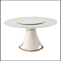 Everly Quinn Afroditi 59" Pedestal Dining Table