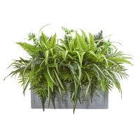 Charlton Home 22" Artificial Fern Plant in Planter