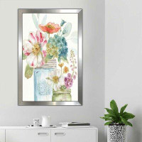 Made in Canada - Gracie Oaks 'Rainbow Seeds Flowers IX' Watercolor Painting Print