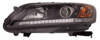 Head Lamp Passenger Side Honda Accord Sedan 2013-2015 Halogen Ex/Lx/Sport Models/2.4 Liter Ex-L Economy Quality , HO2503