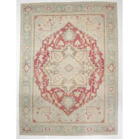 Home and Rugs 9X13 Antique Anatolian Distressed Turkish Handmade Oushak Rug