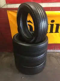 20 inch SET OF 4 USED ALL SEASON TIRES 255/55R20 110V MICHELIN PRIMACY A/S TREAD LIFE 95% LEFT