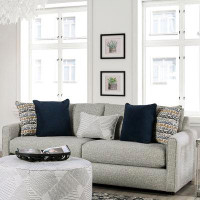 Wade Logan Bruun 87" Width Linen-Like Upholstered Sofa With Care Kit