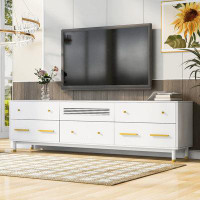 Winston Porter Entertainment Centre TV Media Console Table, Modern TV Stand With Storage