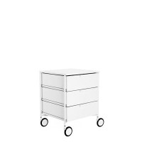 Kartell Mobil Mat 3-Drawer Storage with Wheels by Antonio Citterio with Oliver Löw