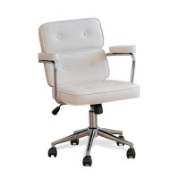 WONERD 33.46" Khaki Solid back Office chair