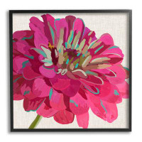 Stupell Industries Stupell Industries Vivid Pink Dahlia Flower Bloom Framed Giclee Art By Suzanne Allard_797