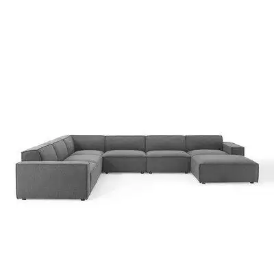 Sed98 Create your custom living room and lounge area with the Restore Upholstered Fabric 7-Piece Sec...