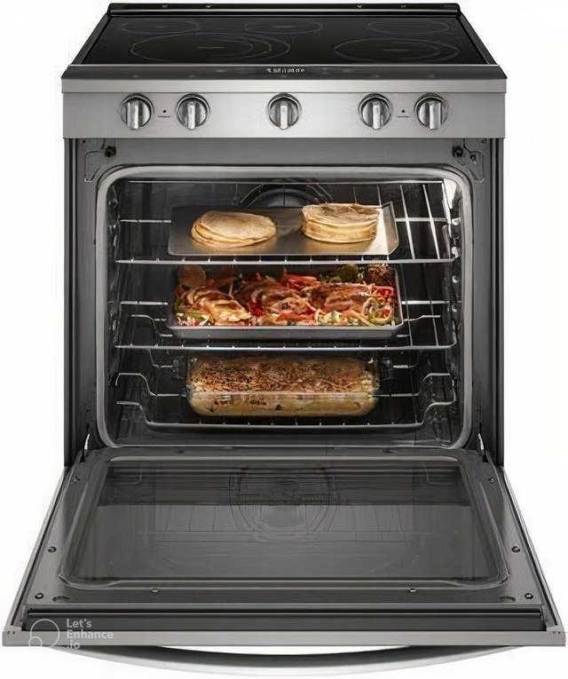 Whirlpool YWEEA25H0HZ Slide In Electric Range With True European Convection 6.4 cu. ft. Wi-Fi Enabled Stainless Steel c in Stoves, Ovens & Ranges in Mississauga / Peel Region - Image 2