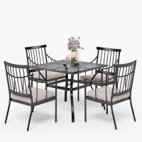 Lark Manor 4-seat Patio Dining Set With Cushioned Chairs