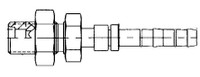 AEROQUIP E-Z CLIP  #6 STR MALE BULKHEAD FITTING 635-C501