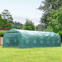 26' x 10' x 6.5' Extra Large Outdoor Portable Walk-In Greenhouse w/PE Cover / Greenhouse for sale