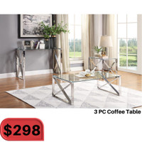 Lowest Price Guaranteed on Coffee Table Set !!!