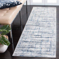 17 Stories Kral Abstract Grey/Blue Area Rug